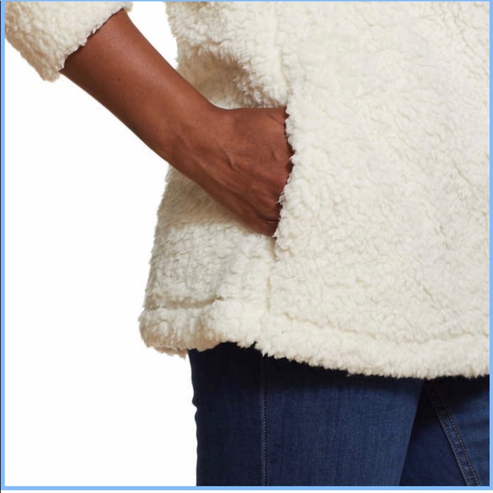 NWOT. Weatherproof Vintage Cream Sherpa Size Small - Picture 3 of 7